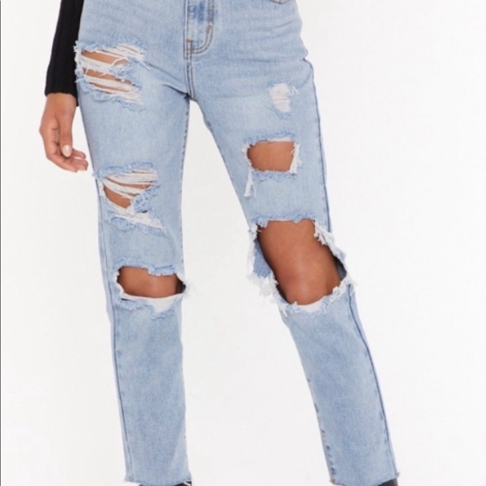 NWT Nasty Gal distressed jeans